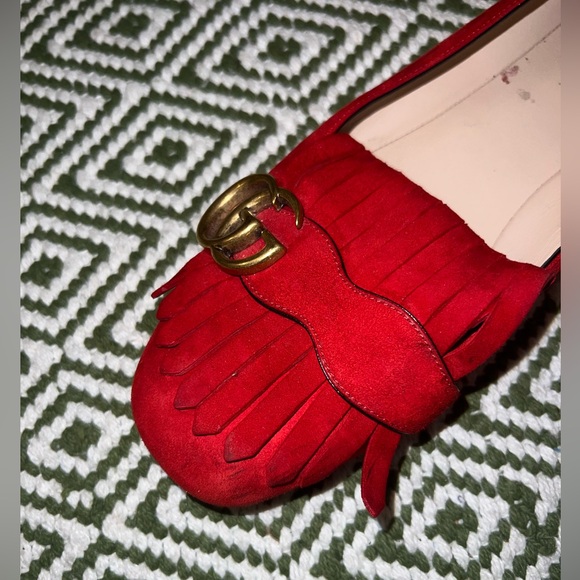 Gucci Marmont GG Red Flats/Loafers size 39 - Picture 4 of 4